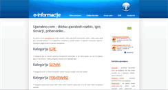 Desktop Screenshot of e-informacije.com